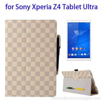 Newest Product Wallet Flip Stand Leather Cover Case for Sony Xperia Z4 Tablet Ultra with Pen Holder